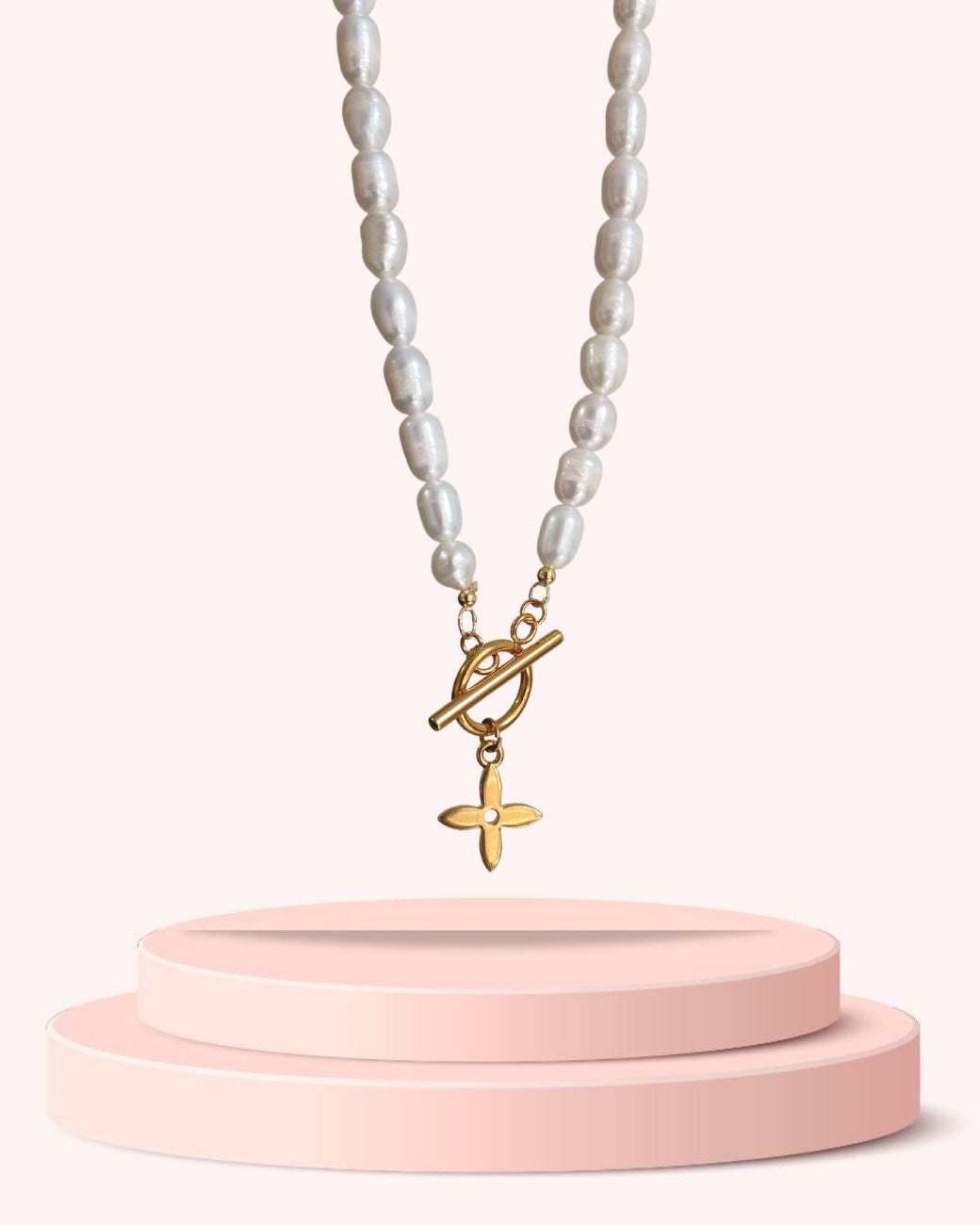 Authentic Louis Vuitton Pendant Pastilles- Pearls Necklace