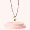Authentic Louis Vuitton Pendant Yellow Pastilles- Pearls Necklace