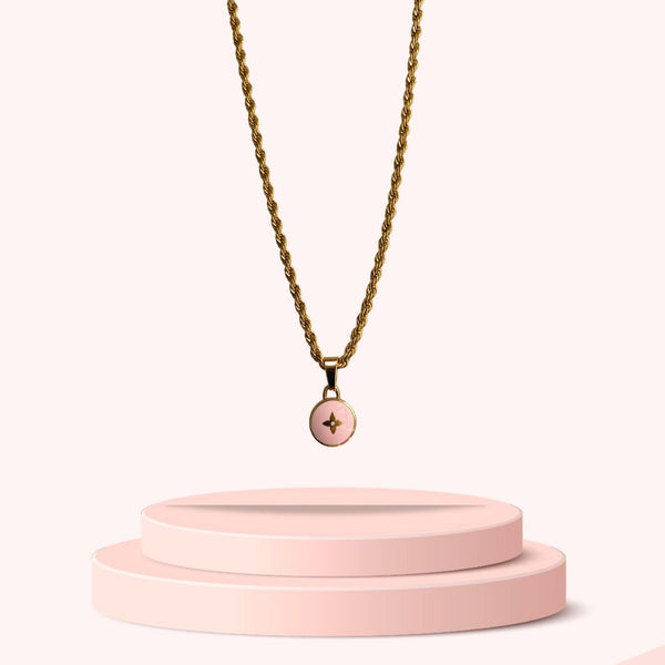 Authentic Louis Vuitton Blush Pendant Pastilles Reworked Necklace