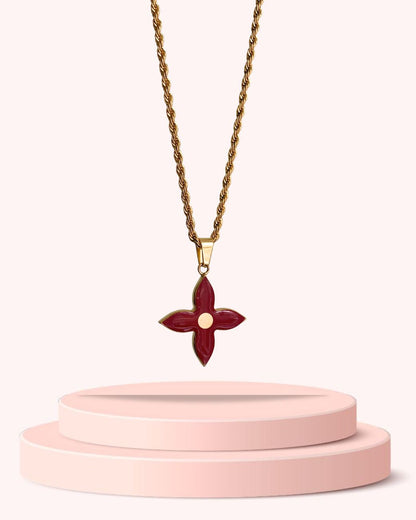 Authentic Louis Vuitton Pendant Red- Necklace