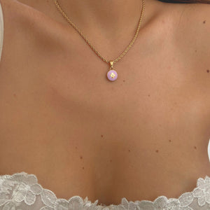 Authentic Louis Vuitton Purple Pendant- Necklace