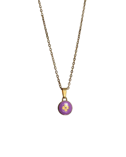 Authentic Louis Vuitton Rosewood Pendant- Reworked Necklace