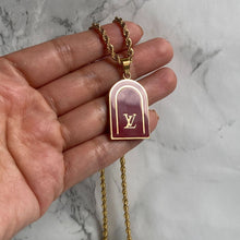 Load image into Gallery viewer, Authentic Louis Vuitton Luggage Tag Pendant Reworked Pendant
