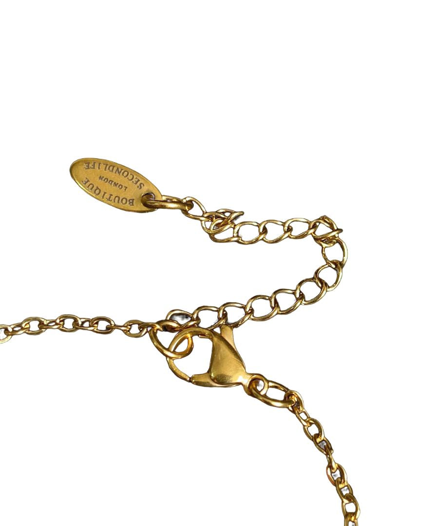 Authentic Mini Dior CD pendant -Repurposed Bracelet