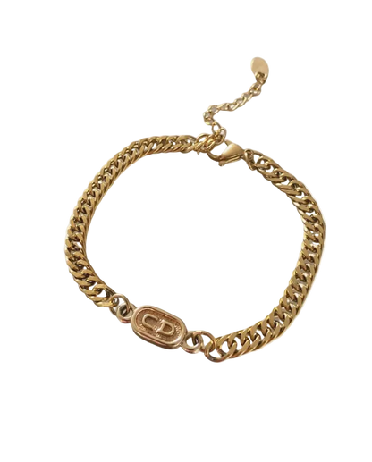 Authentic Mini Dior pendant- Reworked Bracelet