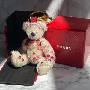 Authentic Prada Bear Keychain with Box