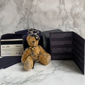 Authentic Prada Bear Naturale Keychain with Box