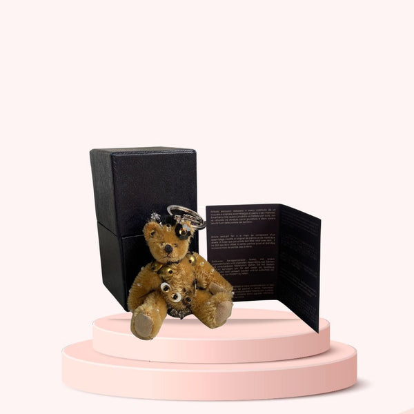Authentic Prada Bear Naturale Keychain with Box