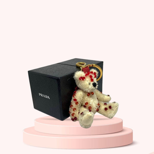 Authentic Prada Bear Cupid Keychain