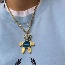 Load image into Gallery viewer, Authentic Prada Blue Bear -Reworked Necklace Gift edition