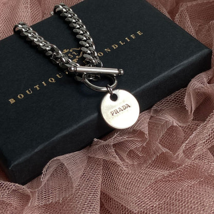 Authentic Prada tag - Repurposed Bracelet