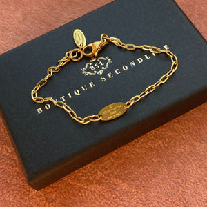 Authentic Louis Vuitton Tag Blooming Pendant Reworked Bracelet