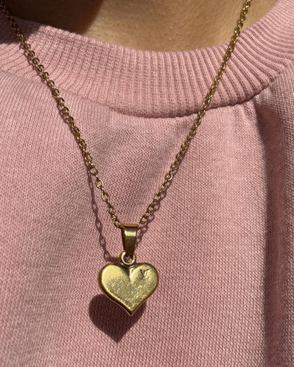 Authentic Louis Vuitton Heart Pendant-  Dainty Reworked Necklace