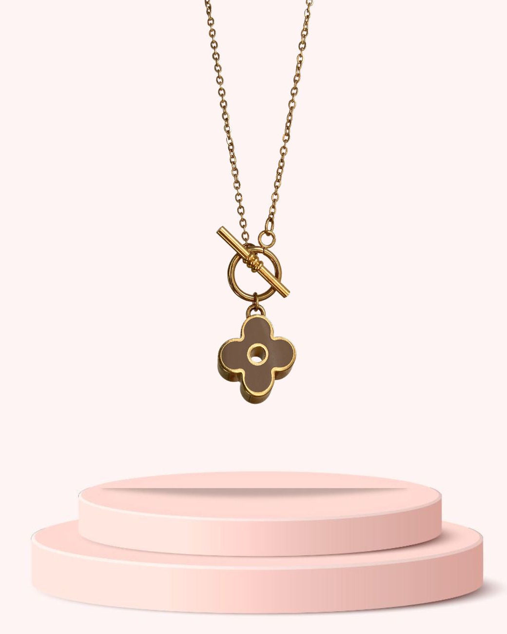 Authentic Louis Vuitton Fleur Charm- Reworked Necklace