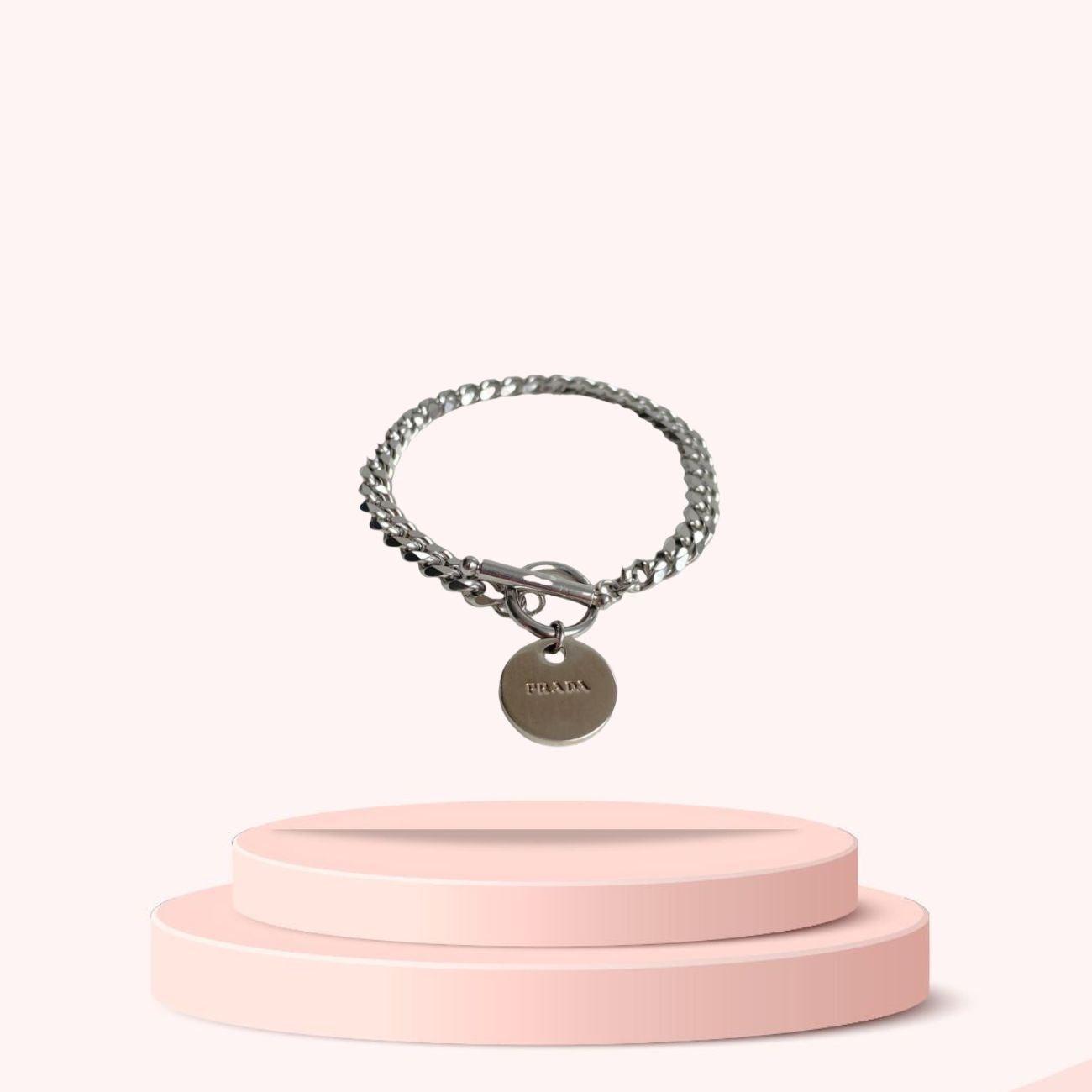 Authentic Prada tag - Repurposed Bracelet