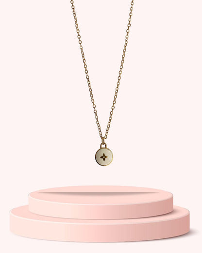 Authentic Louis Vuitton White Pendant- Necklace