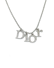 Load image into Gallery viewer, Authentic Dior Spellout  Crystal Pendant - Reworked Necklace