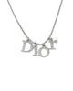 Authentic Dior Spellout  Crystal Pendant - Reworked Necklace