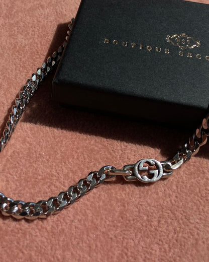 Authentic Gucci Interlocking Pendant Repurposed Choker