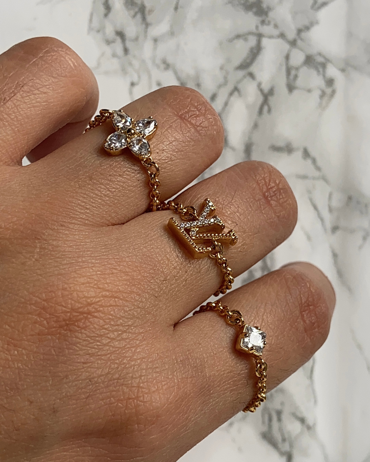 Authentic Louis Vuitton Ring Lady icon Ring