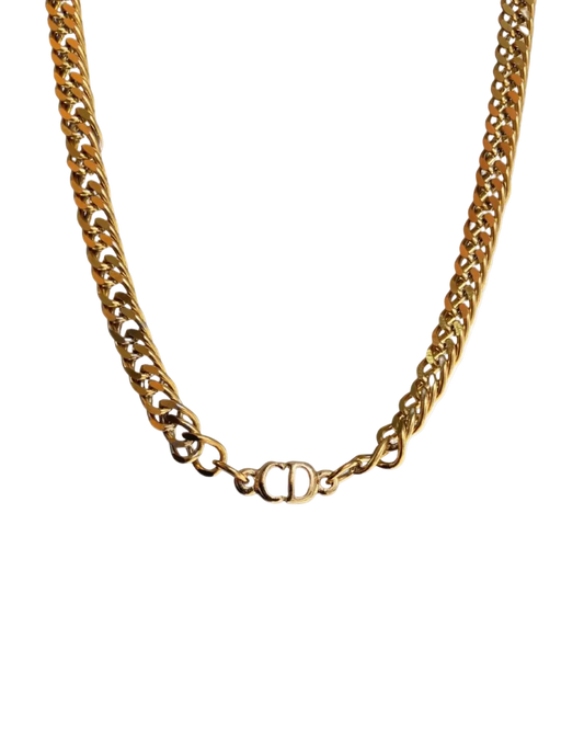 Authentic Dior CD Pendant- Reworked Choker