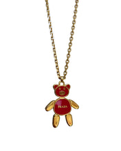 Load image into Gallery viewer, Authentic Prada Orsetto Bear Pendant Reworked Necklace  - Gift Edition