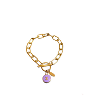 Load image into Gallery viewer, Authentic Louis Vuitton Purple Logo Pastilles Pendant- Bracelet