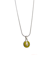Load image into Gallery viewer, Authentic Louis Vuitton Green Pendant Reworked Necklace