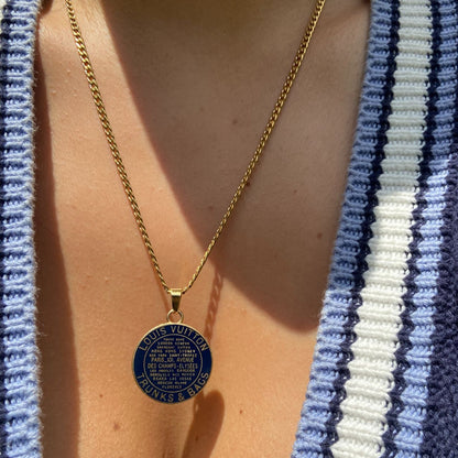 Authentic louis Vuitton Navy Blue Pendant -Authentic Charm