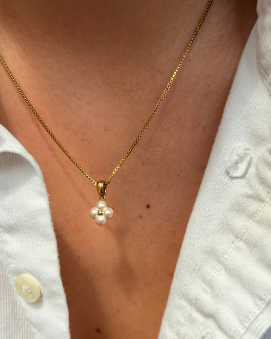 Authentic Louis Vuitton Floragram Pendant- Reworked Necklace