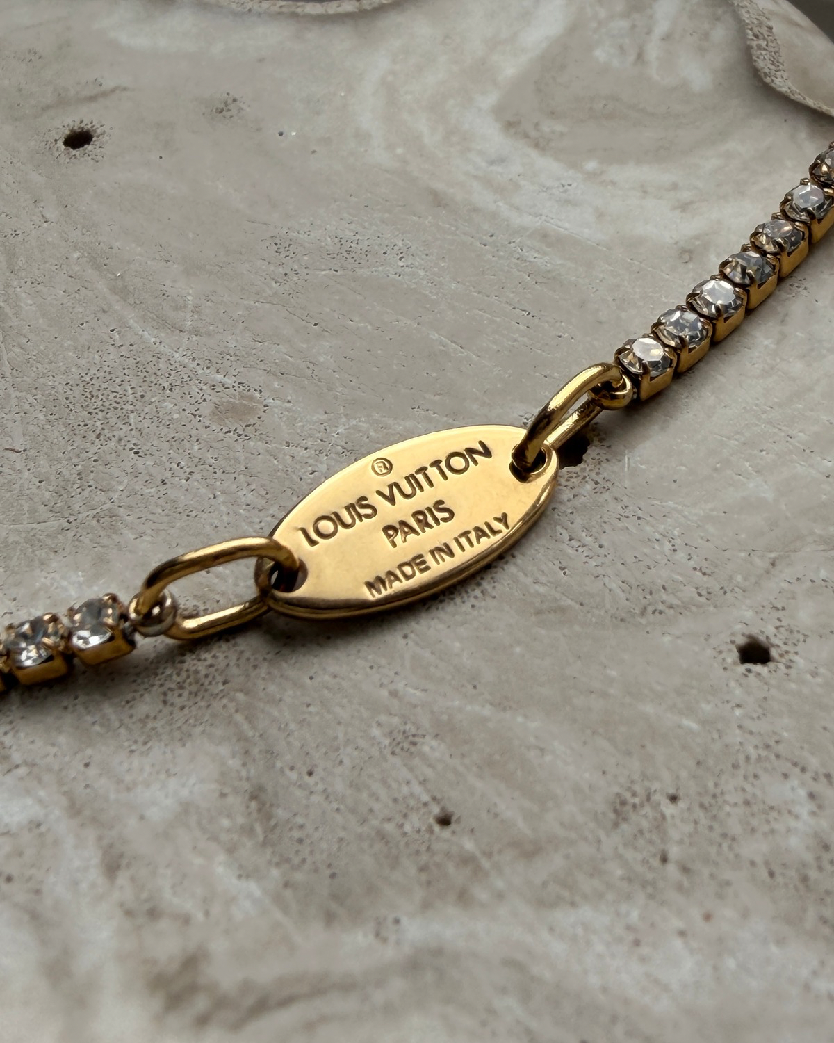 Authentic Louis Vuitton Tag - Reworked Tennis Bracelet