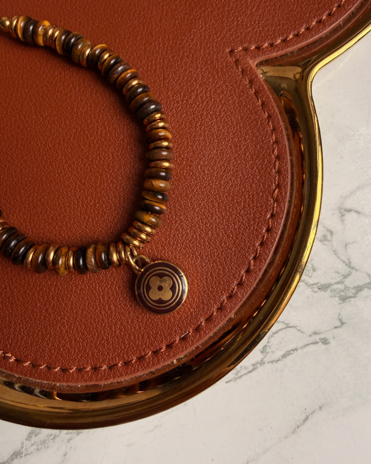 Authentic Louis Vuitton Nude Pendant - Reworked Stones Bracelet