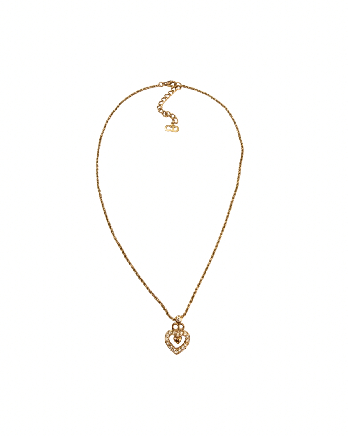 Authentic Dior Mini Cd - Reworked Necklace