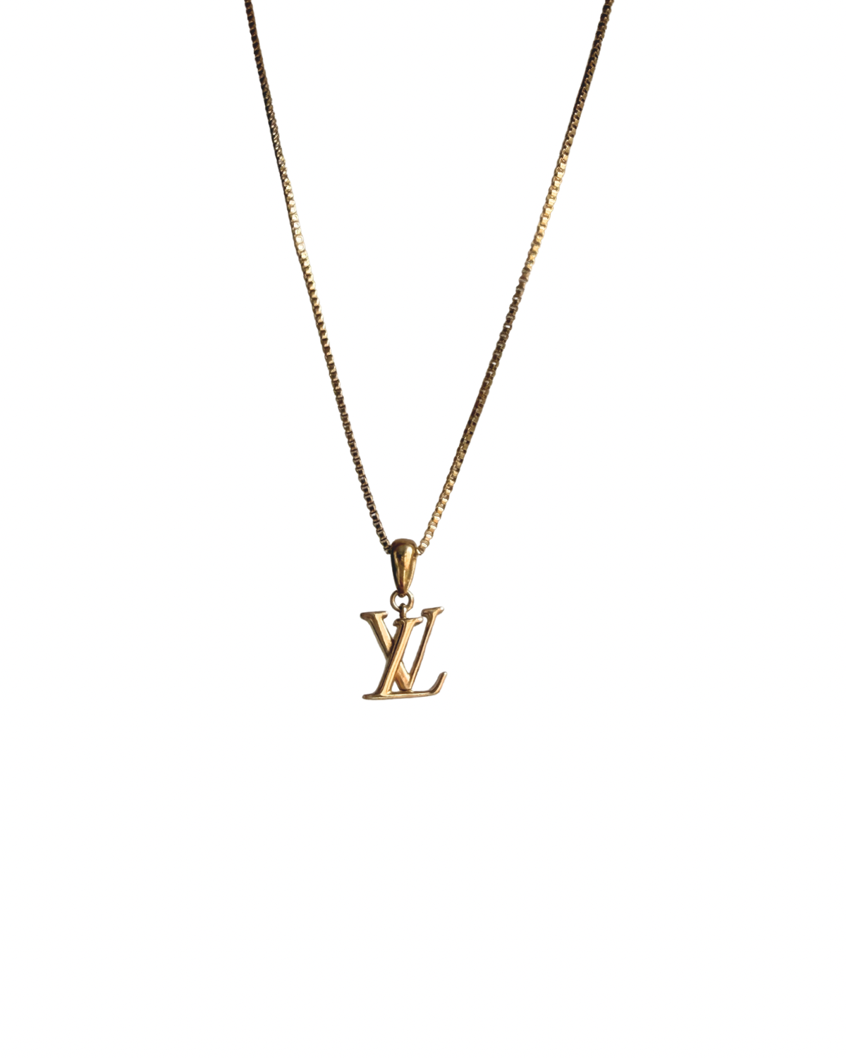 Authentic Louis Vuitton Floragram Logo Pendant- Reworked Necklace