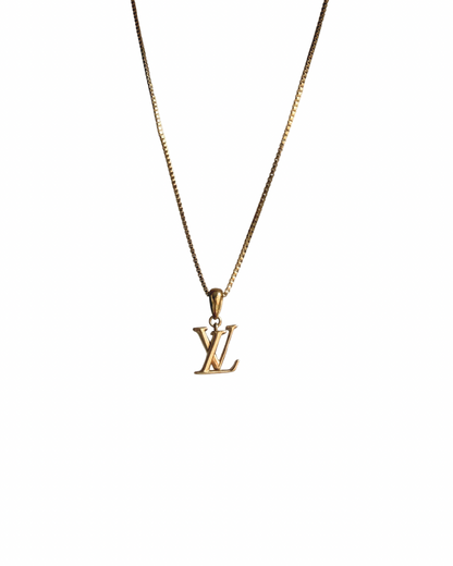 Authentic Louis Vuitton Floragram Logo Pendant- Reworked Necklace