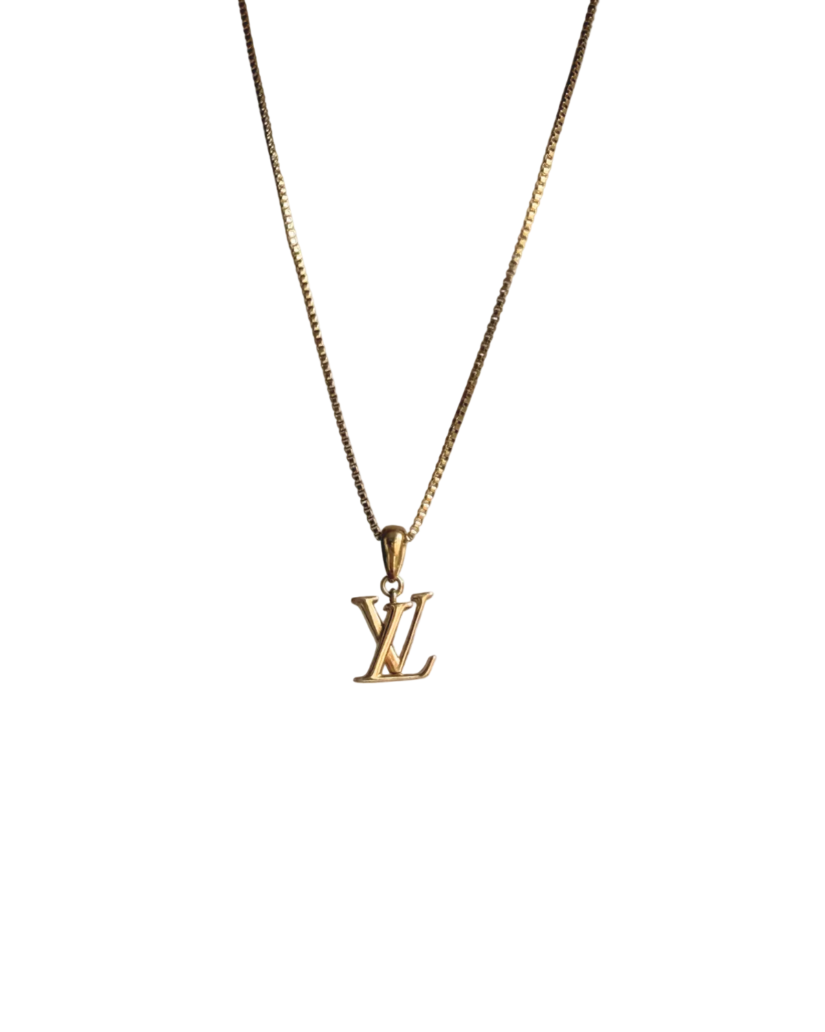 Authentic Louis Vuitton Floragram Logo Pendant- Reworked Necklace
