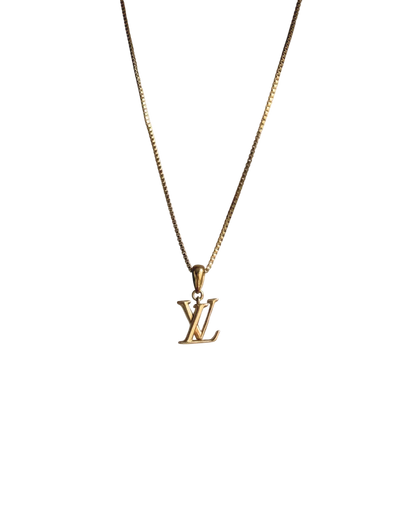 Authentic Louis Vuitton Floragram Logo Pendant- Reworked Necklace