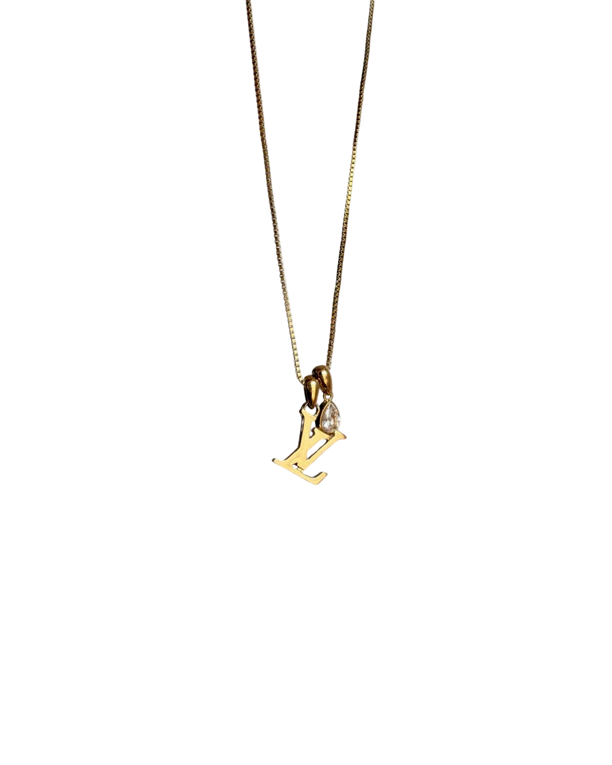 Authentic Louis Vuitton Sweet Logo Pendant - Reworked Necklace