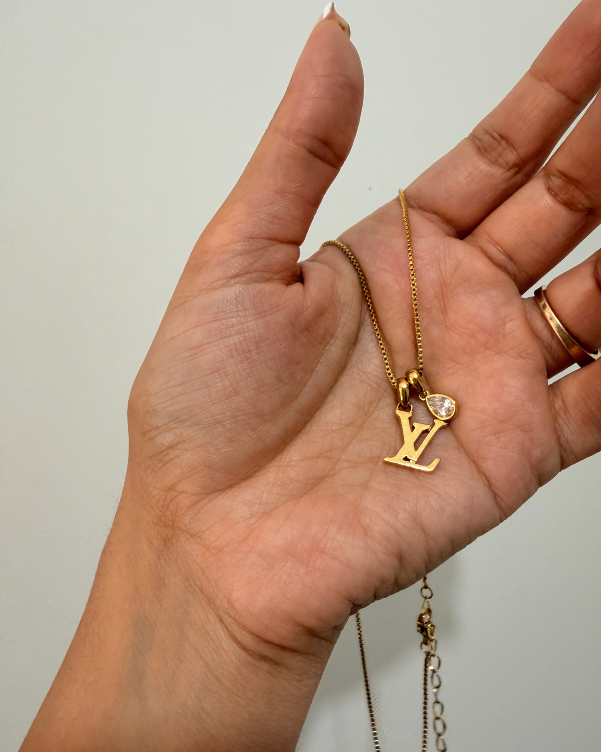 Authentic Louis Vuitton Sweet Logo Pendant - Reworked Necklace