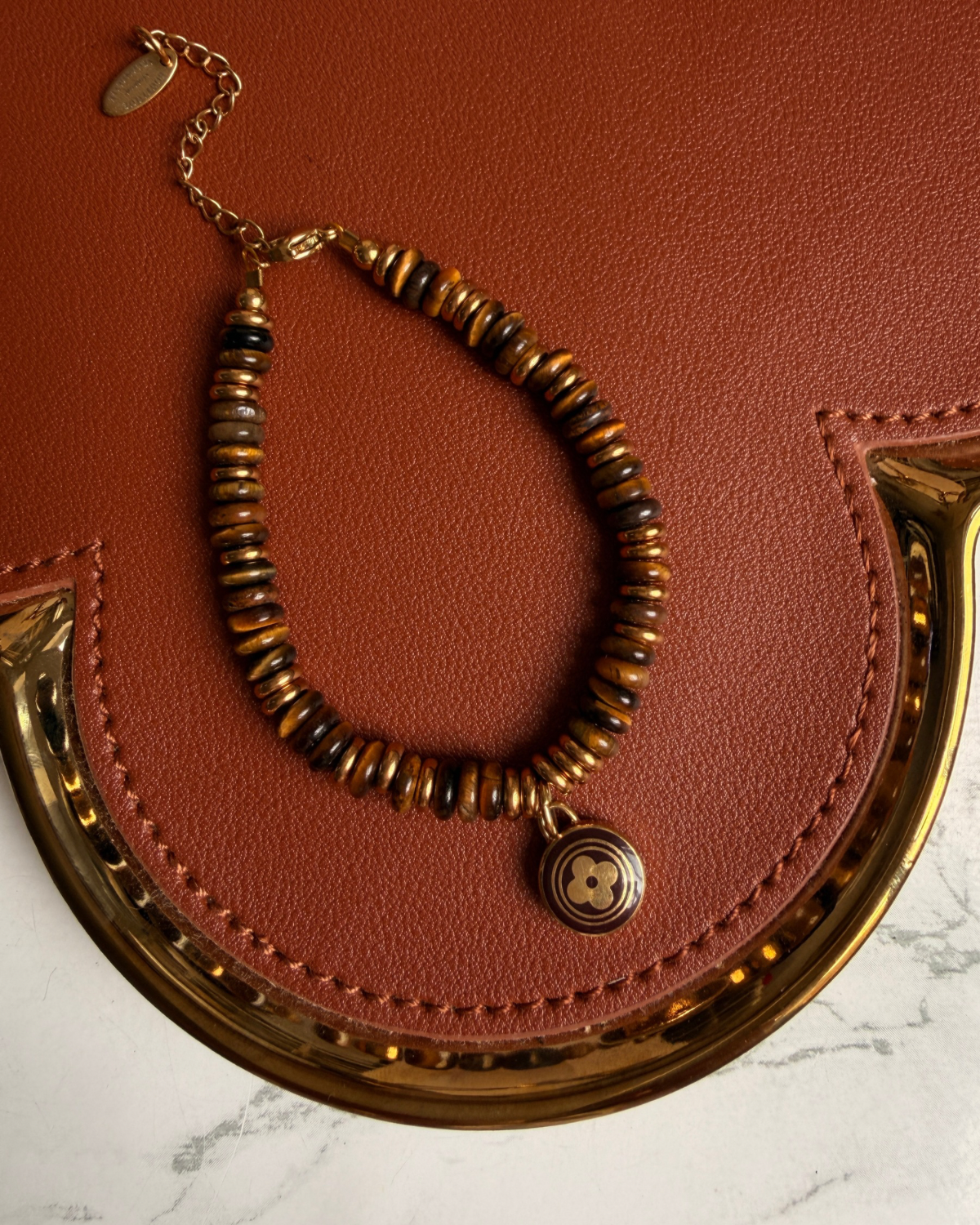 Authentic Louis Vuitton Nude Pendant - Reworked Stones Bracelet
