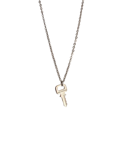 Authentic Louis Vuitton Key Pendant- Dainty Silver Necklace