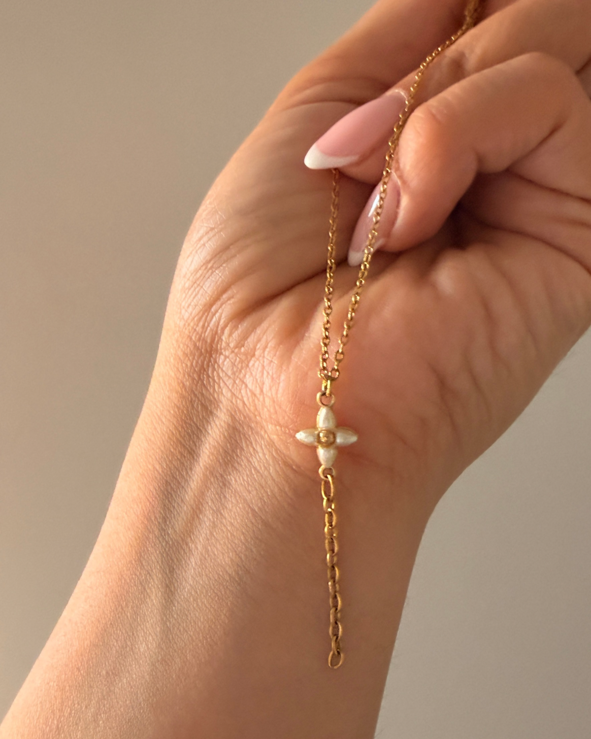 Authentic Louis Vuitton Floragram Pendant- Reworked Y Necklace
