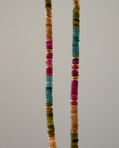 Authentic Louis Vuitton Clasp - Natural Stone Necklace