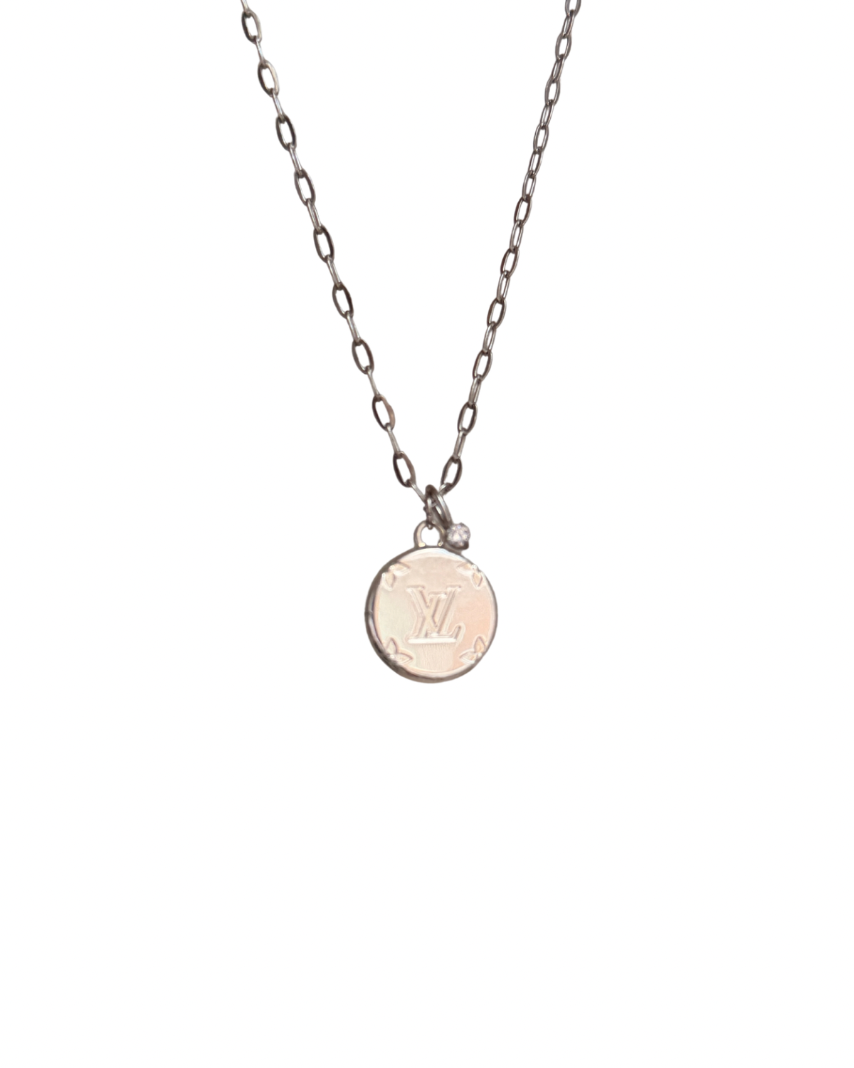 Authentic Louis Vuitton Rounded Pendant- Reworked Necklace
