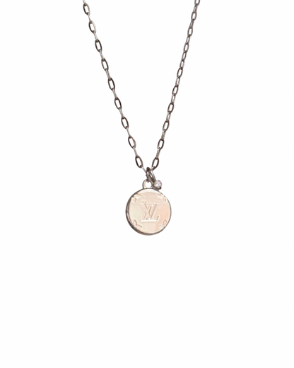 Authentic Louis Vuitton Rounded Pendant- Reworked Necklace