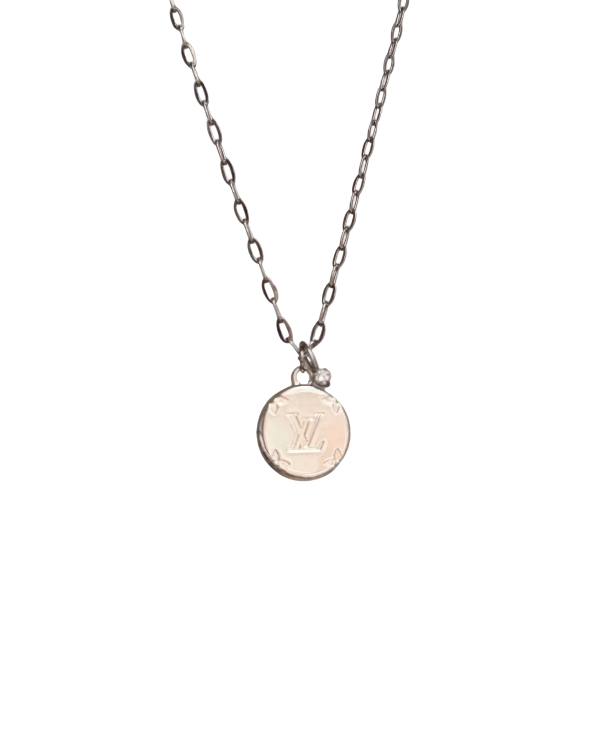 Authentic Louis Vuitton Rounded Pendant- Reworked Necklace