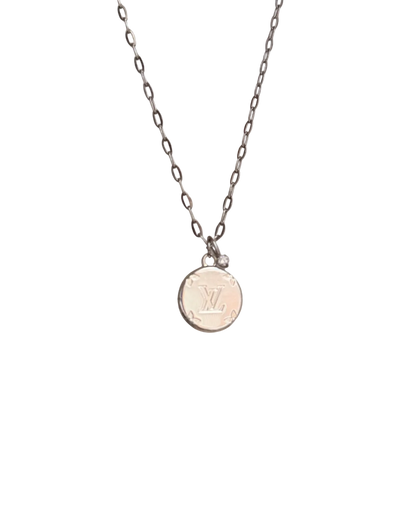 Authentic Louis Vuitton Rounded Pendant- Reworked Necklace