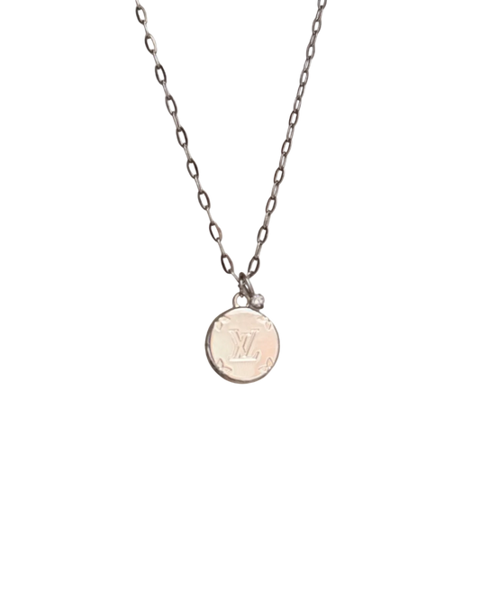Authentic Louis Vuitton Rounded Pendant- Reworked Necklace