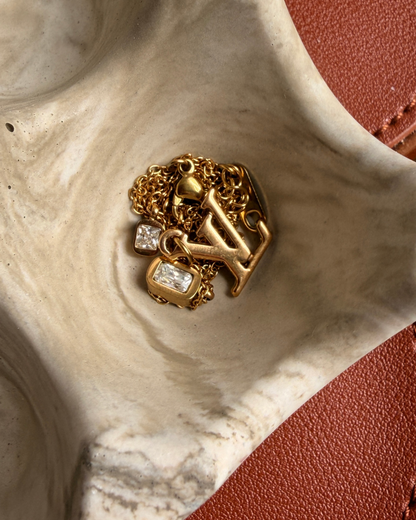 Authentic Louis Vuitton Logo Reworked Pendant Festive Edition