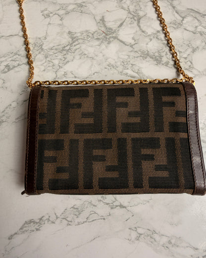 Authentic Fendi Pre-Owned Zucca Wallet on Chain